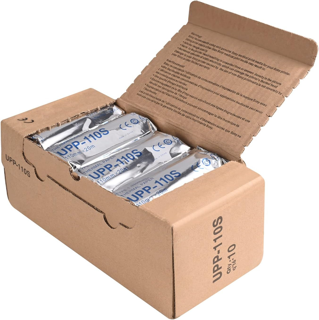 UPP-110S Type I Black and White Video Thermal Ultrasound Paper Film/Media 10 Rol