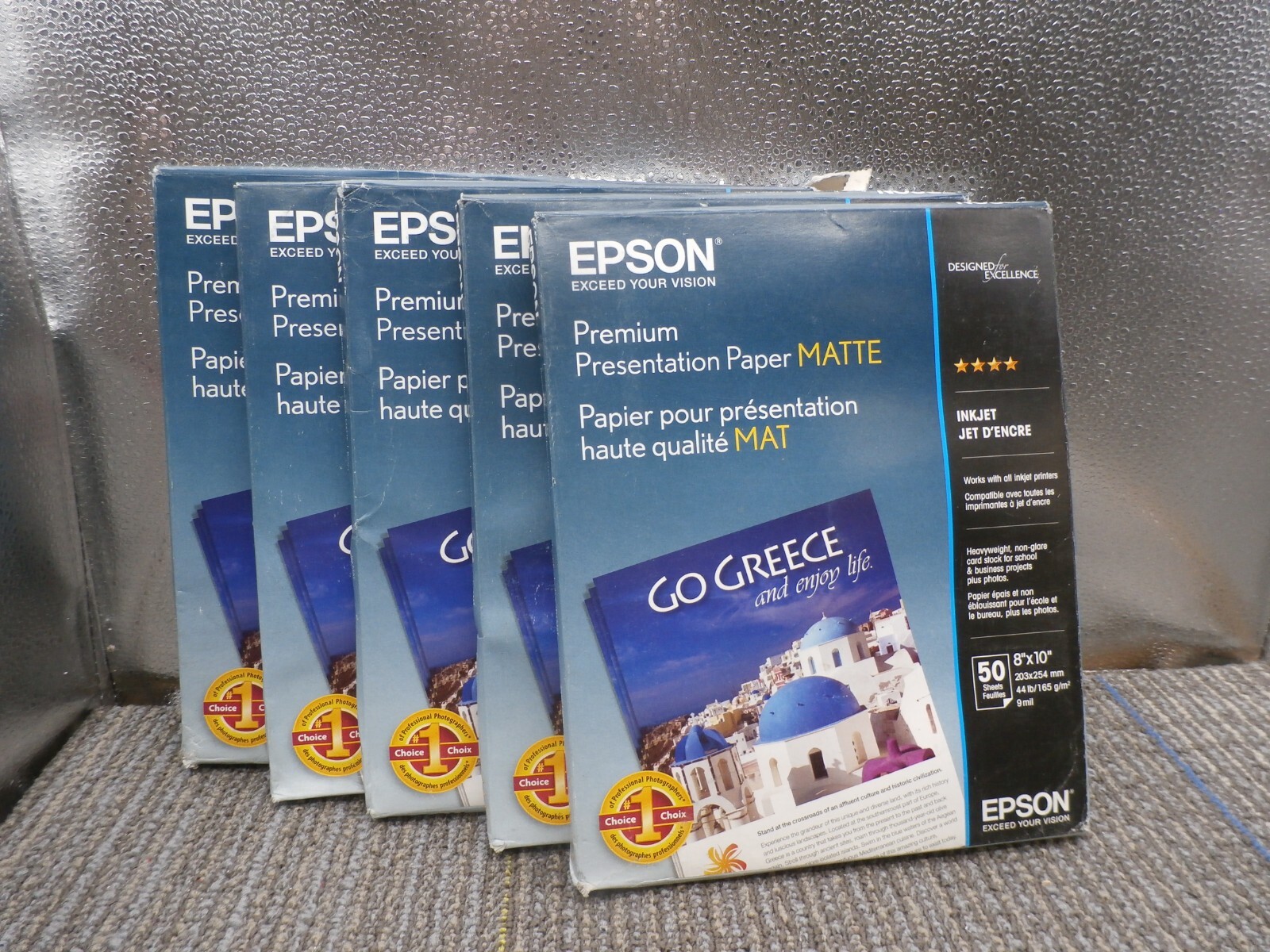 NEW 5Pack Epson Borderless 8″ X 10″ Premium Matte Paper Heavyweight 50 Sheets