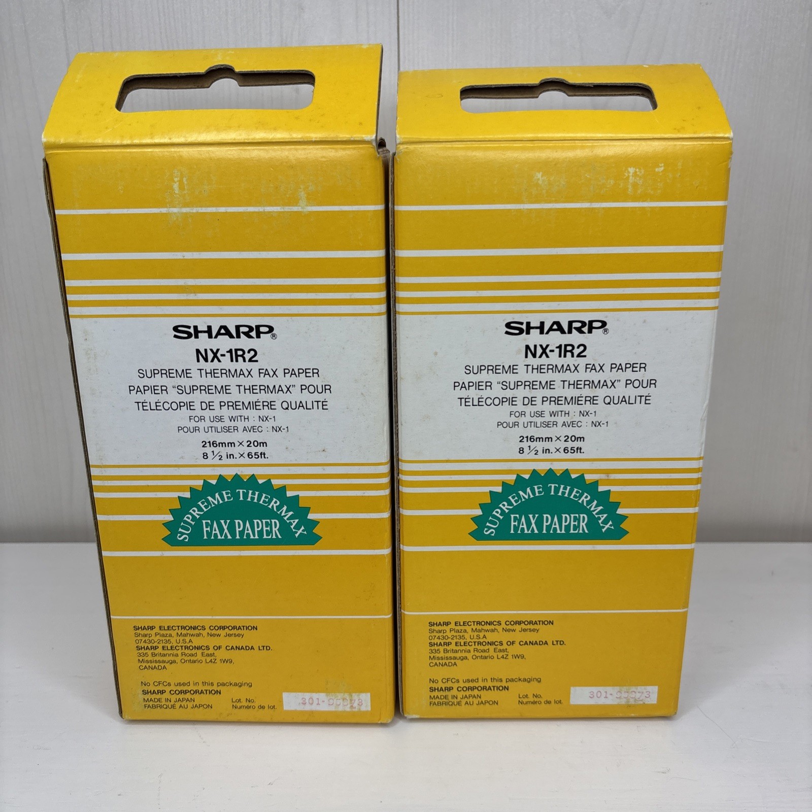 SHARP MX-1R2 Supreme Thermax Fax Paper, 2 Boxes (4 Rolls), 8-1/2″ x 65FT / NOS