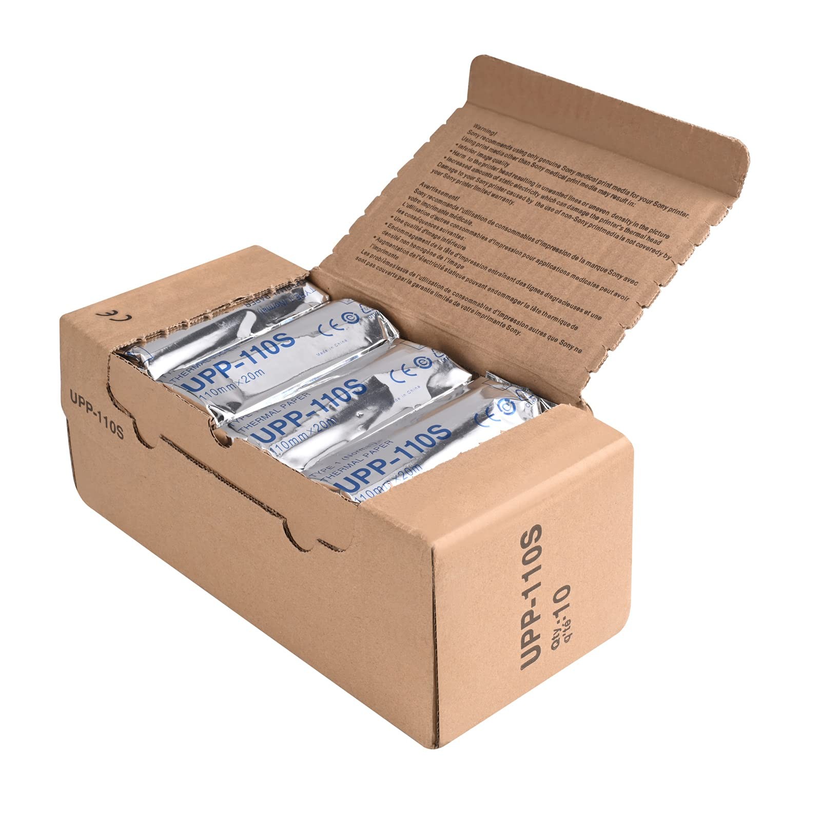 UPP-110S Type I Black and White Video Thermal Ultrasound Paper Film/Media 10 rol