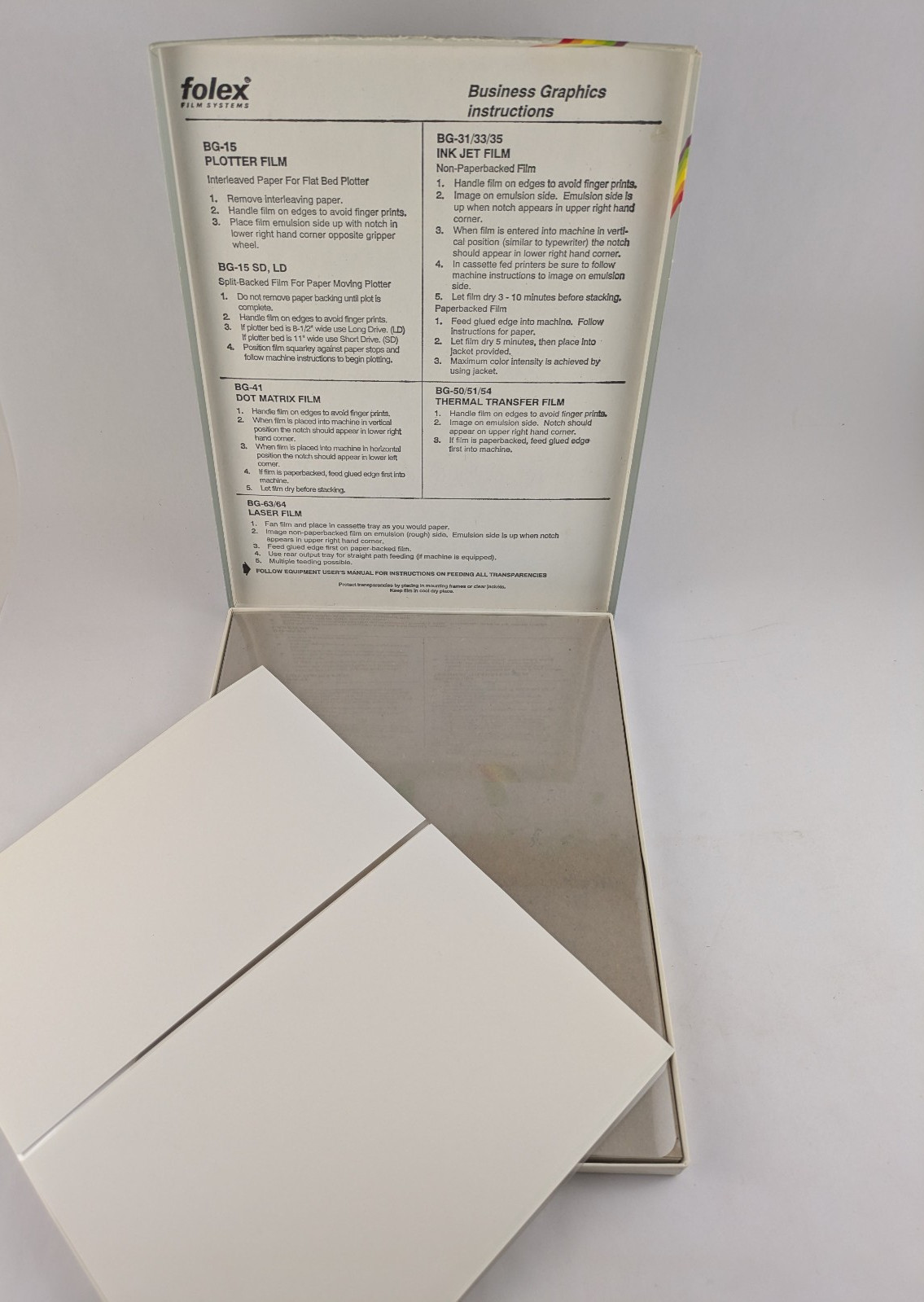 Plotter Film BG-15 – Bussiness Graphics Film – Folex Film Systems