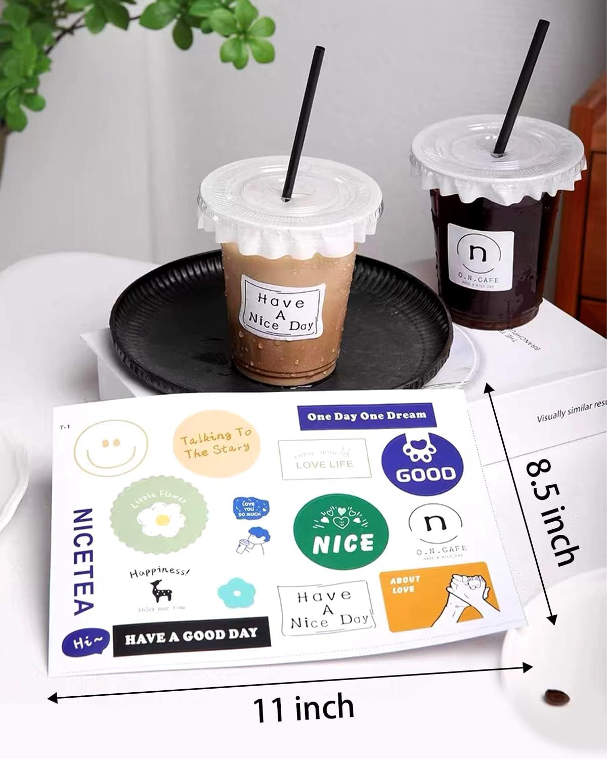 QYH Printable Vinyl for Inkjet Printer Glossy 50 Sheets Sticker Paper Waterproof