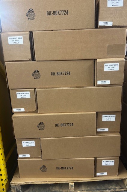 8 Rolls 24” X 150′ 20lb InkJet Bond Plotter Paper
