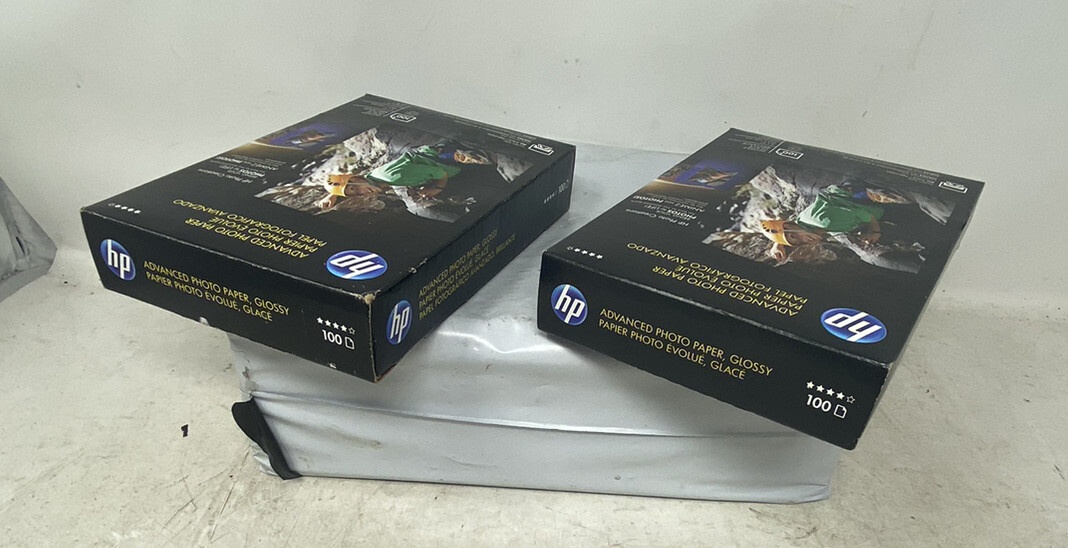 New HP Advanced Photo Glossy Q6638A Paper 2 Pack 100 Sheets 4″x6″ InkJet Printer