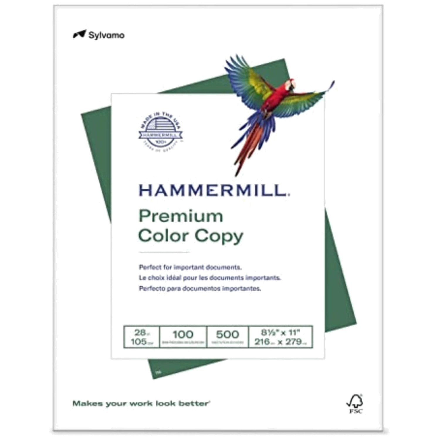 Jam-Free Color Copy Paper – 100 Brightness – 28 lb – 1 Ream