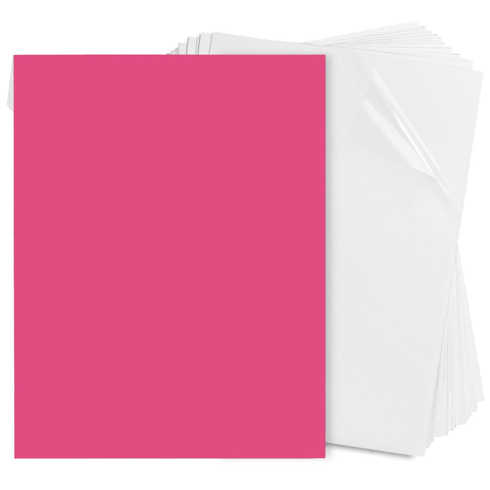 Clear Full Sheet Labels, 8.5×11 25 Sheets, Inkjet Printable, Multicolor