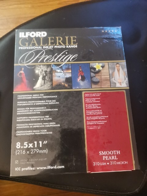 ILFORD GALERIE Prestige Smooth Pearl 8.5 x 11 Inkjet Photo Paper 100 SHEETS+extr