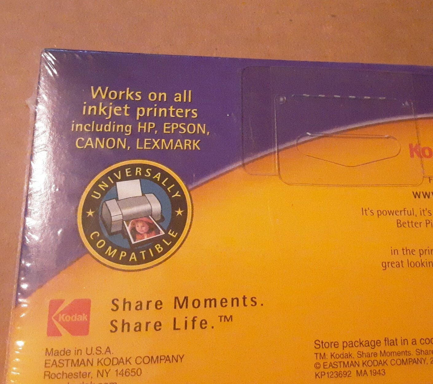 Kodak Picture Paper Soft Gloss 50 Sheets 4×6 in. – NEW