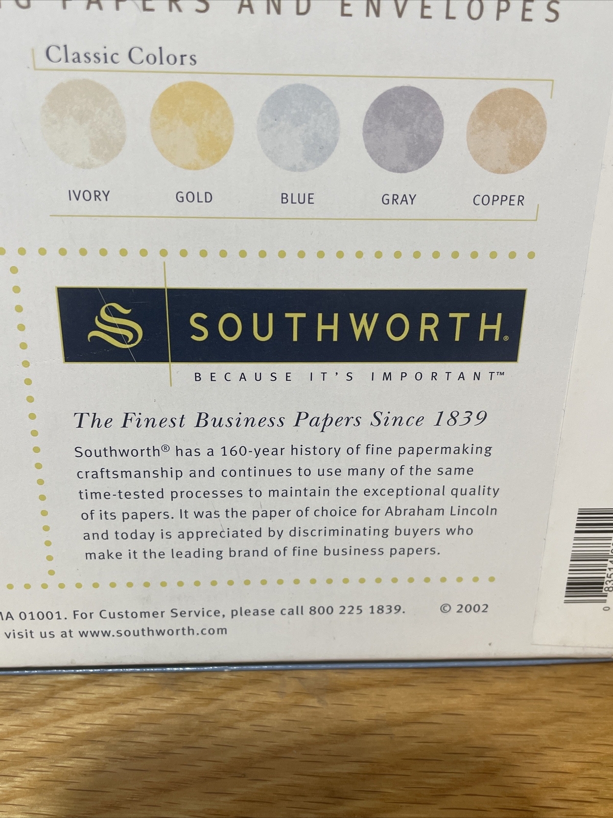 Southworth Gold Parchment Paper 24 lb 8 1/2 x 11 Laser and Ink Jet Printer 80 Sh