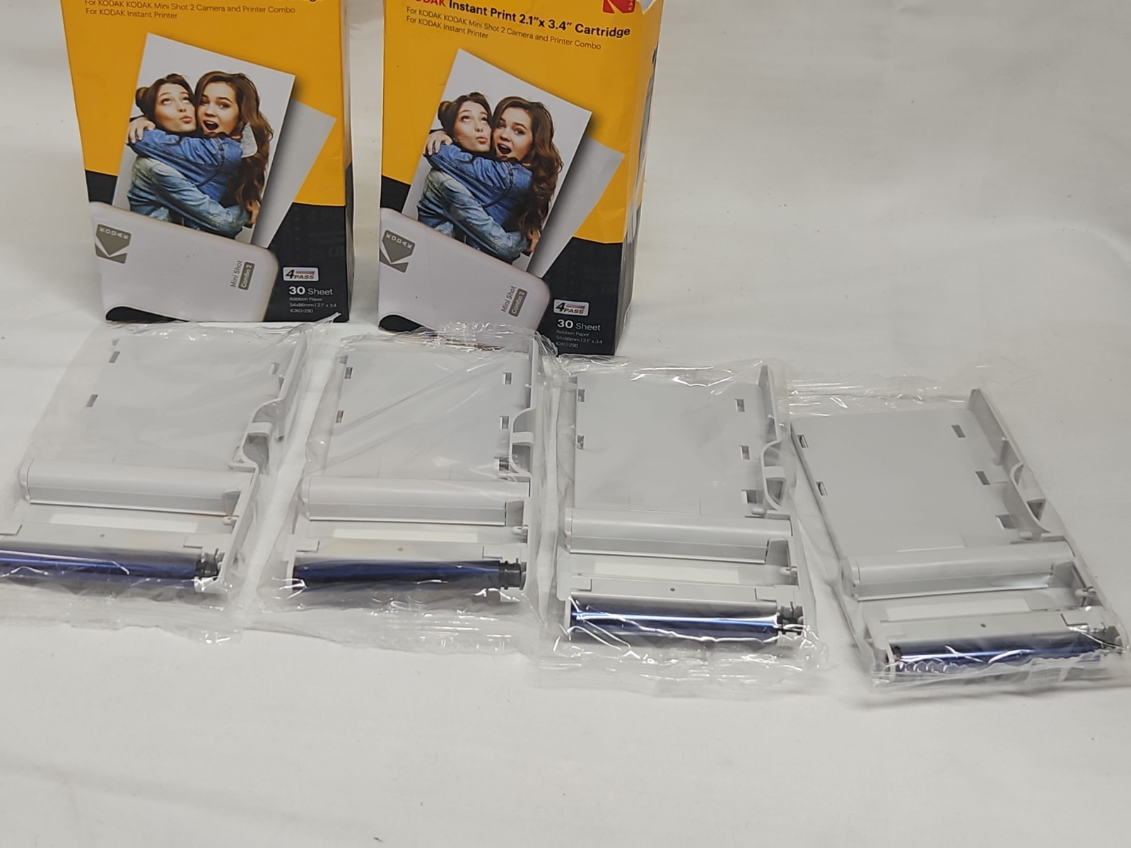 Kodak Camera Replacement Cartridge For Minishot 2. 2.1″ x 3.4″ 30 Sheet Lot Of 2