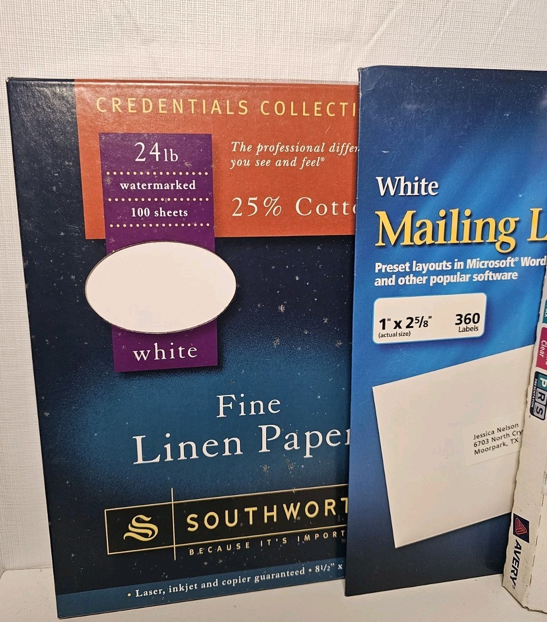 Fine Linen Paper 100 Sheets 24lb Watermarked Southworth