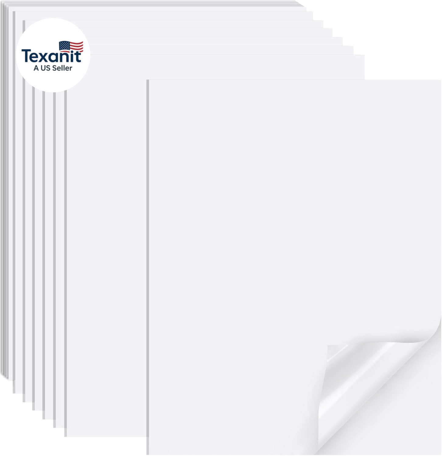 Printable Sticker Paper for Inkjet Printer, 40 Sheets 8.5″X11” Matte Sticker Pr