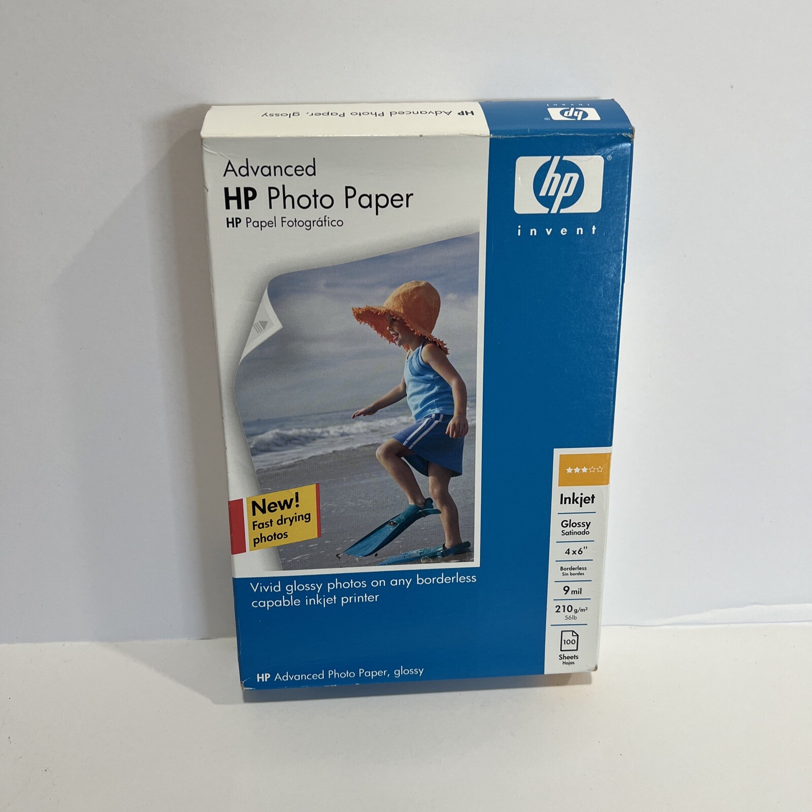 NIP HP Advanced Glossy Photo Paper 100 Sheets 4X6 (Q6638A) NOS Bin 8