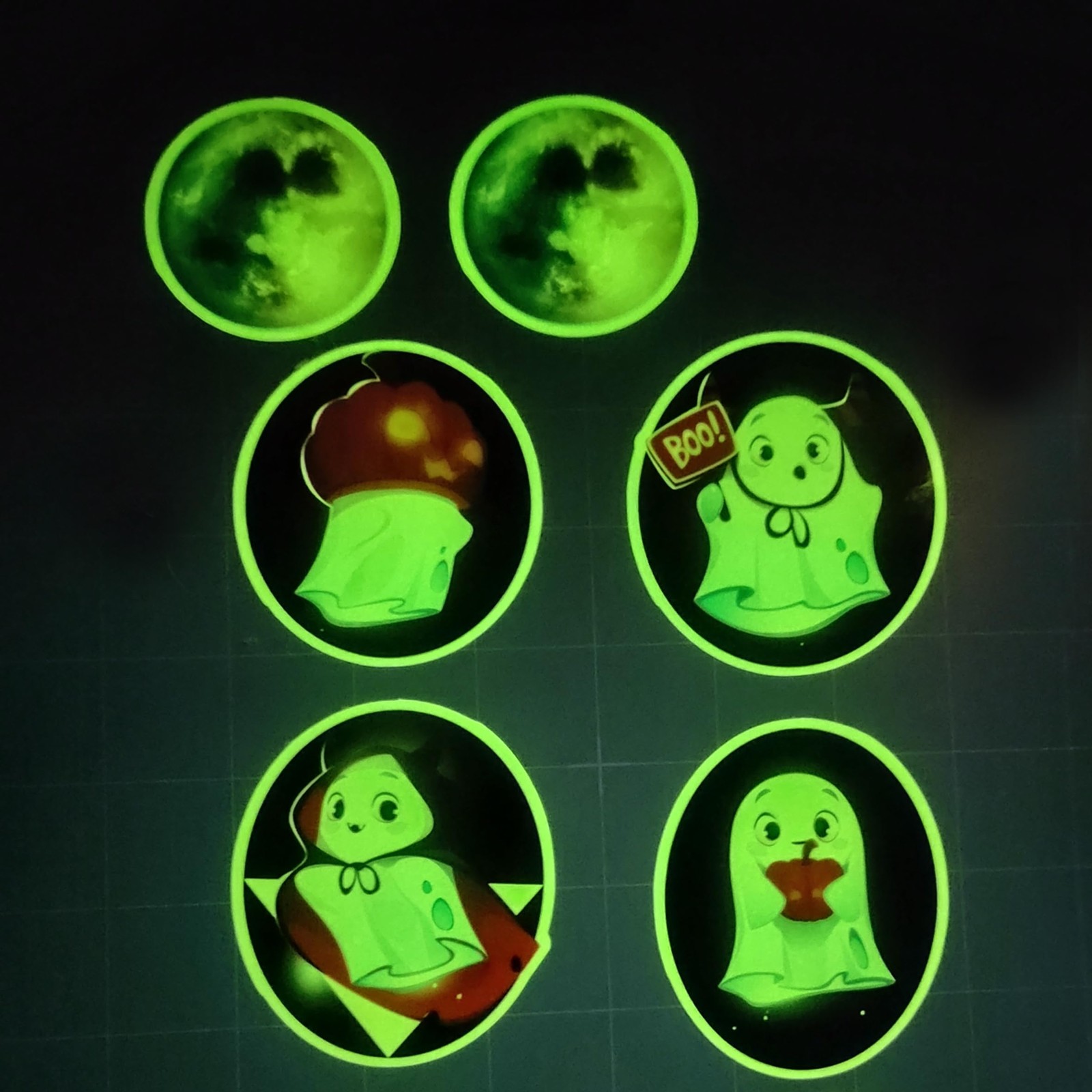 5 Sheets Printable Glow in The Dark Vinyl Sticker Paper