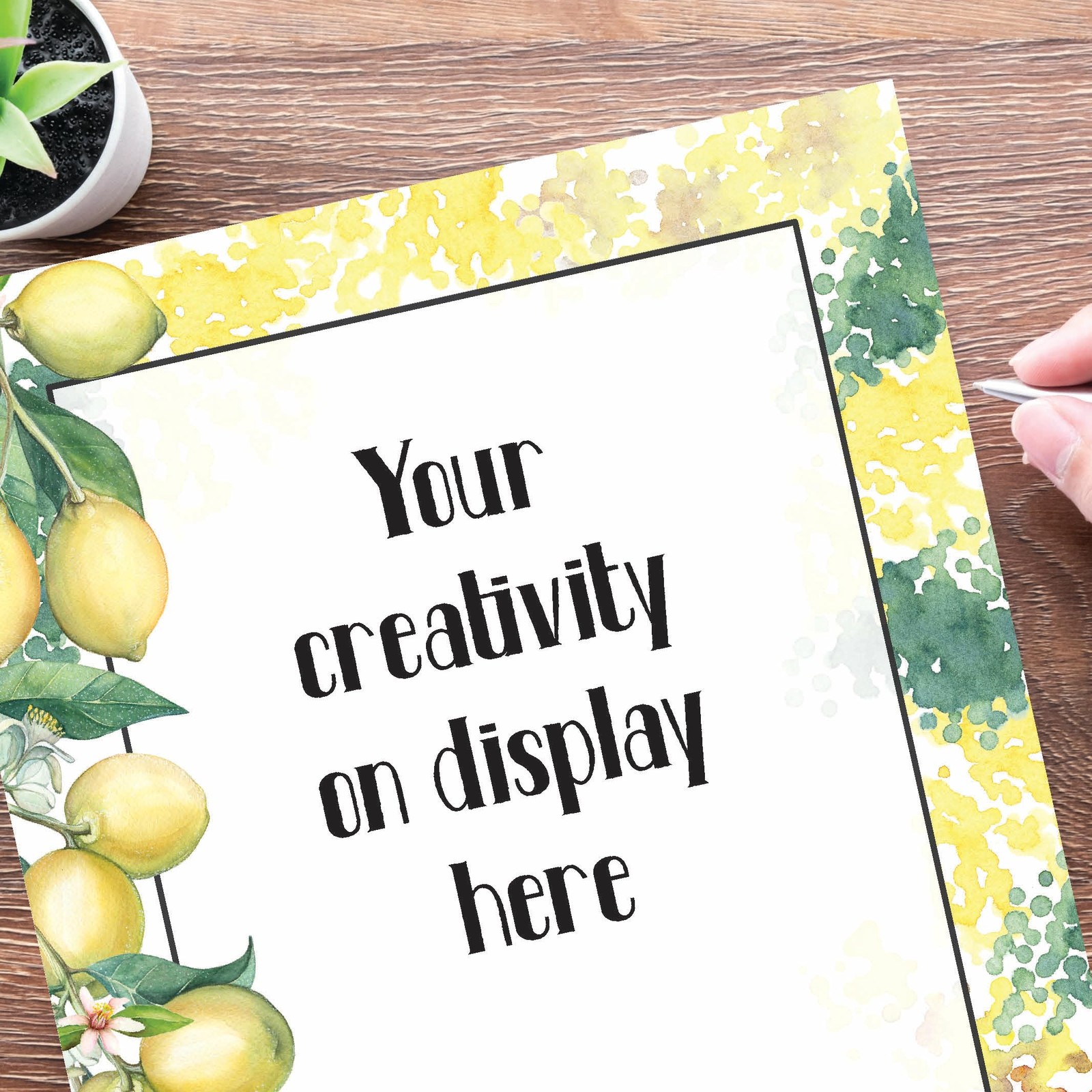 25 PCS Lemon Branch Letterhead Laser Inkjet Printer Paper Blank Stationery