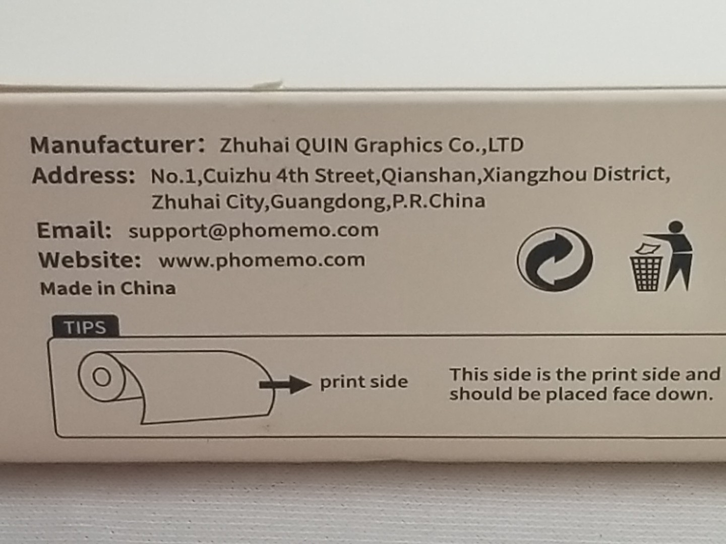 Phomemo Inkless Thermal Printer Paper for Letter Size Printing 8.5″ X 590.6″