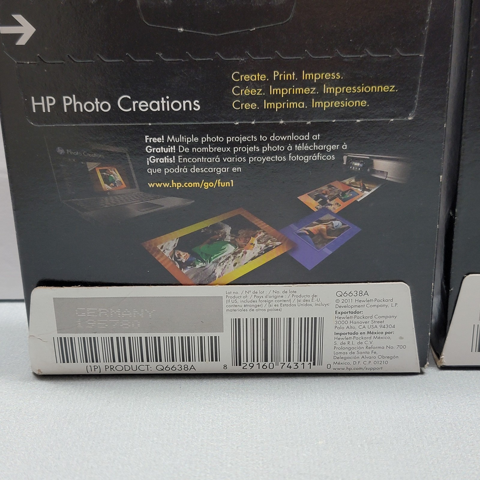2 -HP Advanced Photo Glossy Q6638A Paper 100 Sheets 4×6 66lb All InkJet Printers