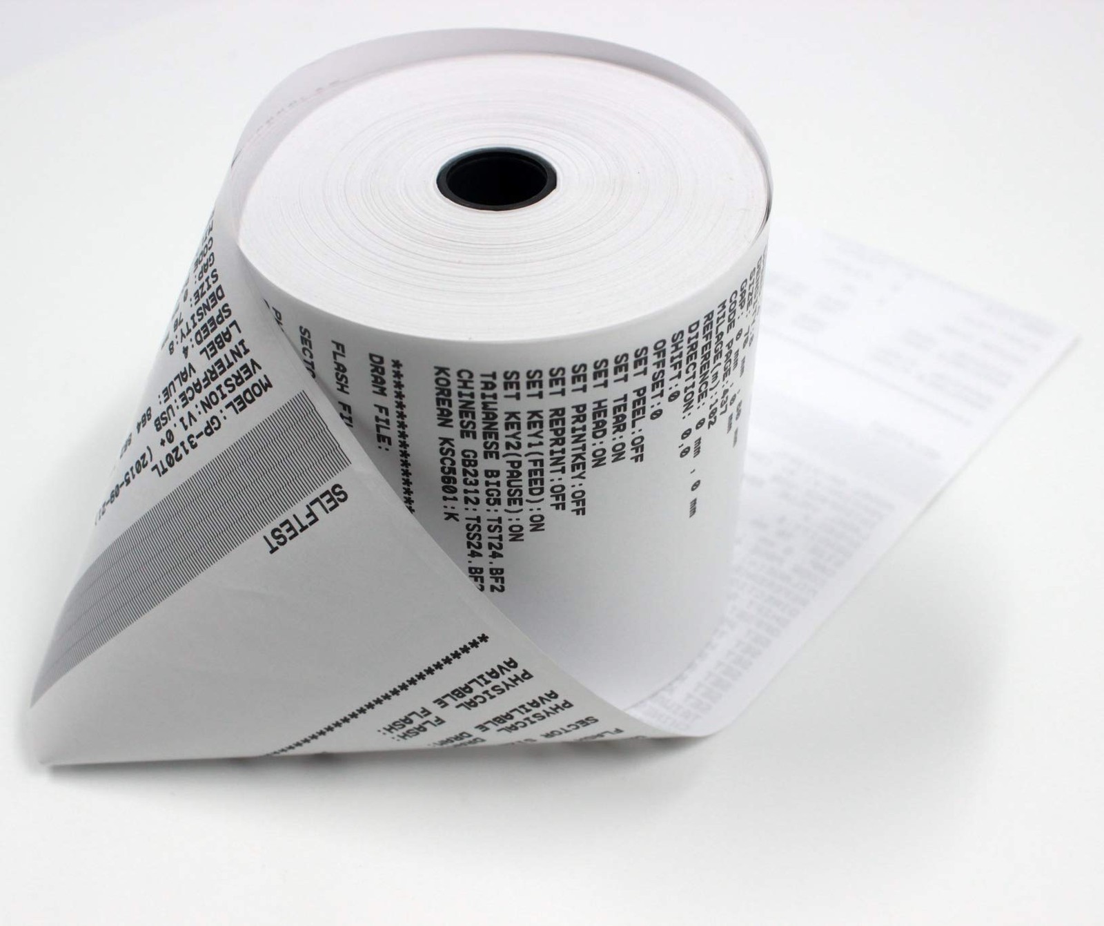 (25 Rolls) 3 1/8 x 230 Thermal Paper (80mm x 70m) 48 GSM 25 ROLLS, white