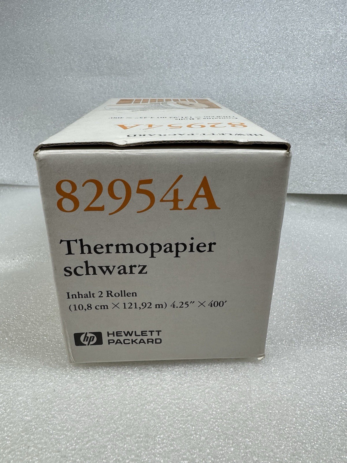 Vintage HP 82954A Black Print Thermal Paper (Two Rolls)
