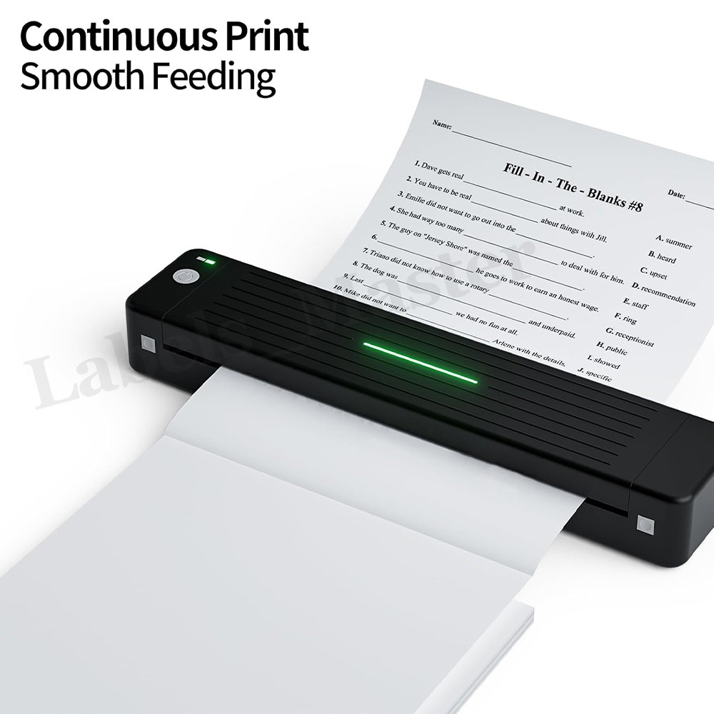 100 Sheet 8.5″x11″ Folded Thermal Continuous Paper US Letter Size for M08F M832
