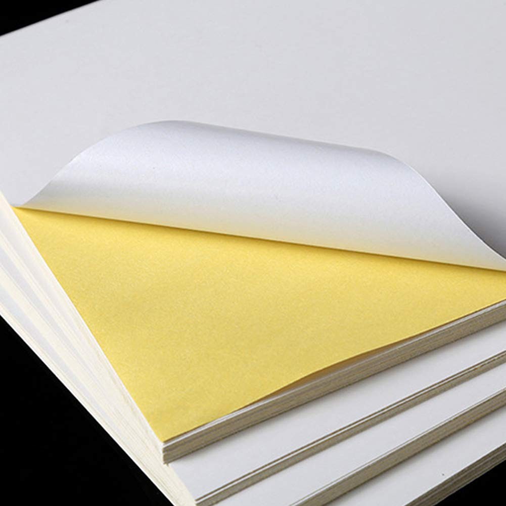 Label Stickers for Copiers, Laser, Inkjet Printers, White, A4, 100 Count