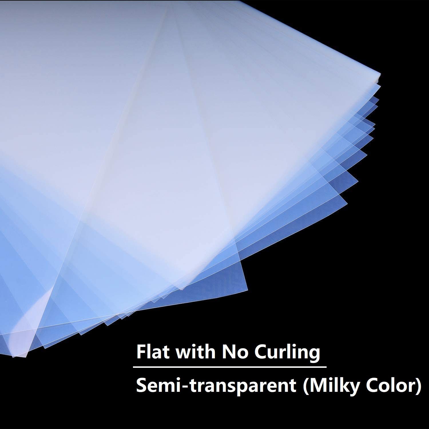8.5×11 Inch Waterproof Inkjet Transparency Film for Silk Screen Printing 100 …