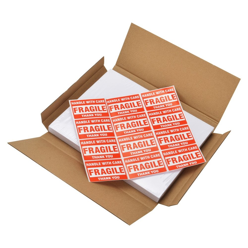 500 Shipping Labels 2 Per Sheet Blank Self Adhesive 8.5×5.5 for Laser