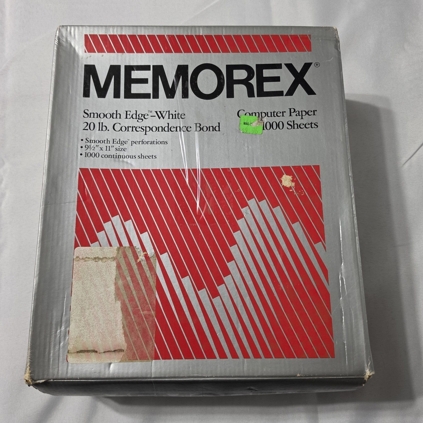 Memorex Vintage Continuous Computer Paper 1000 Sheets 9.5×11 Smooth Edge READ