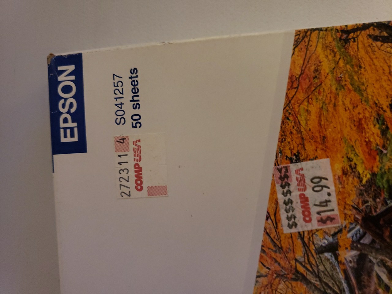 Lot Of 2 Epson Matte Heavyweight Photo Paper S041257 8.5 x 11 50 sheets Per Box