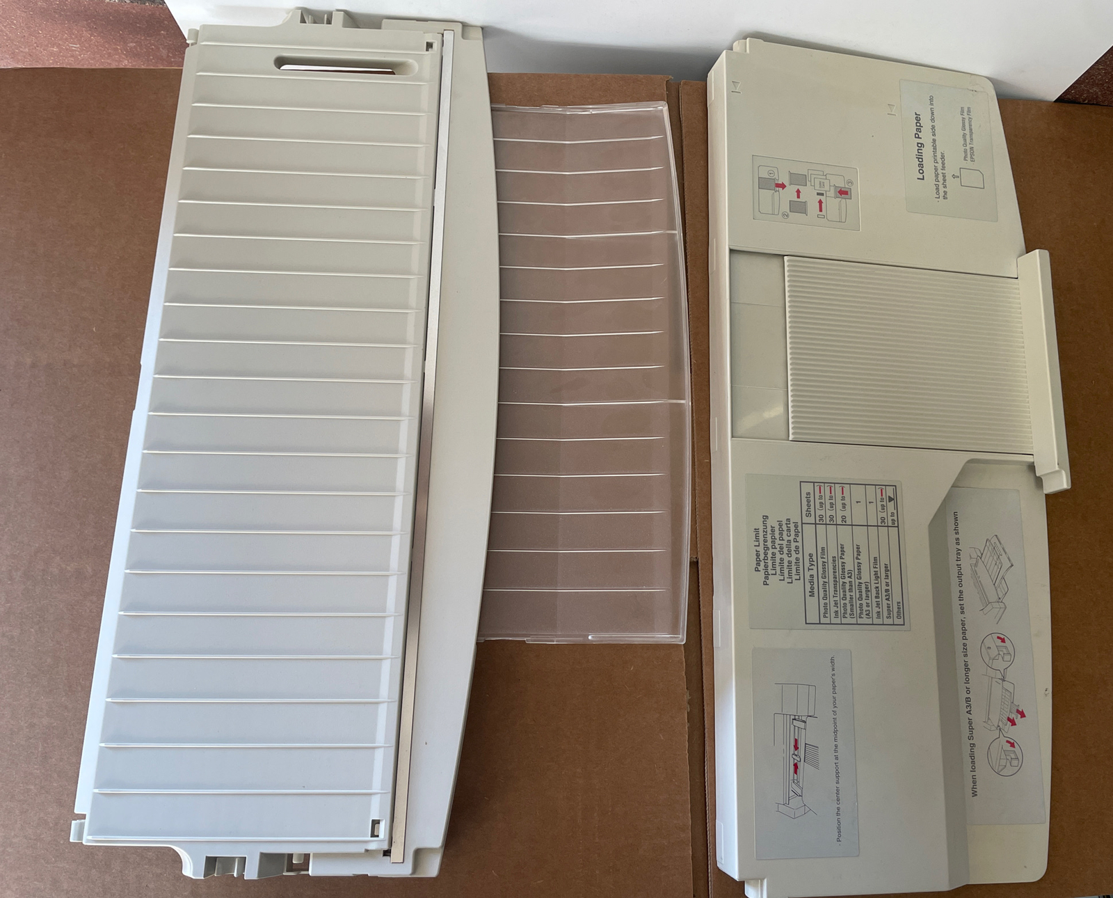Paper trays for Epson 1520 Stylus Color Large Format Printer