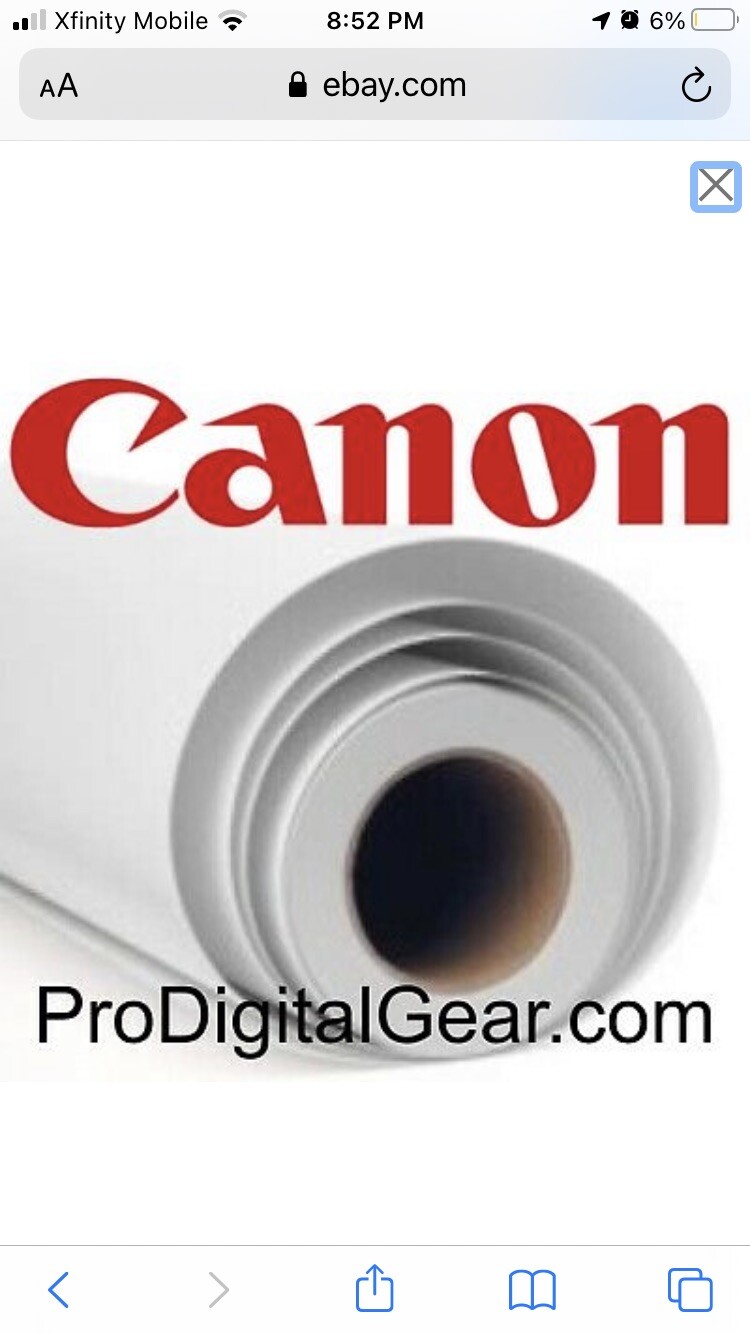Canon Water Resistant Matte Polypropylene 115gsm (42″ x 100′ Roll)