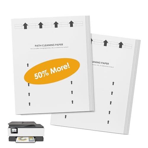 Printer Cleaning Sheets, Letter Size, 15-Pack for Laser & Inkjet