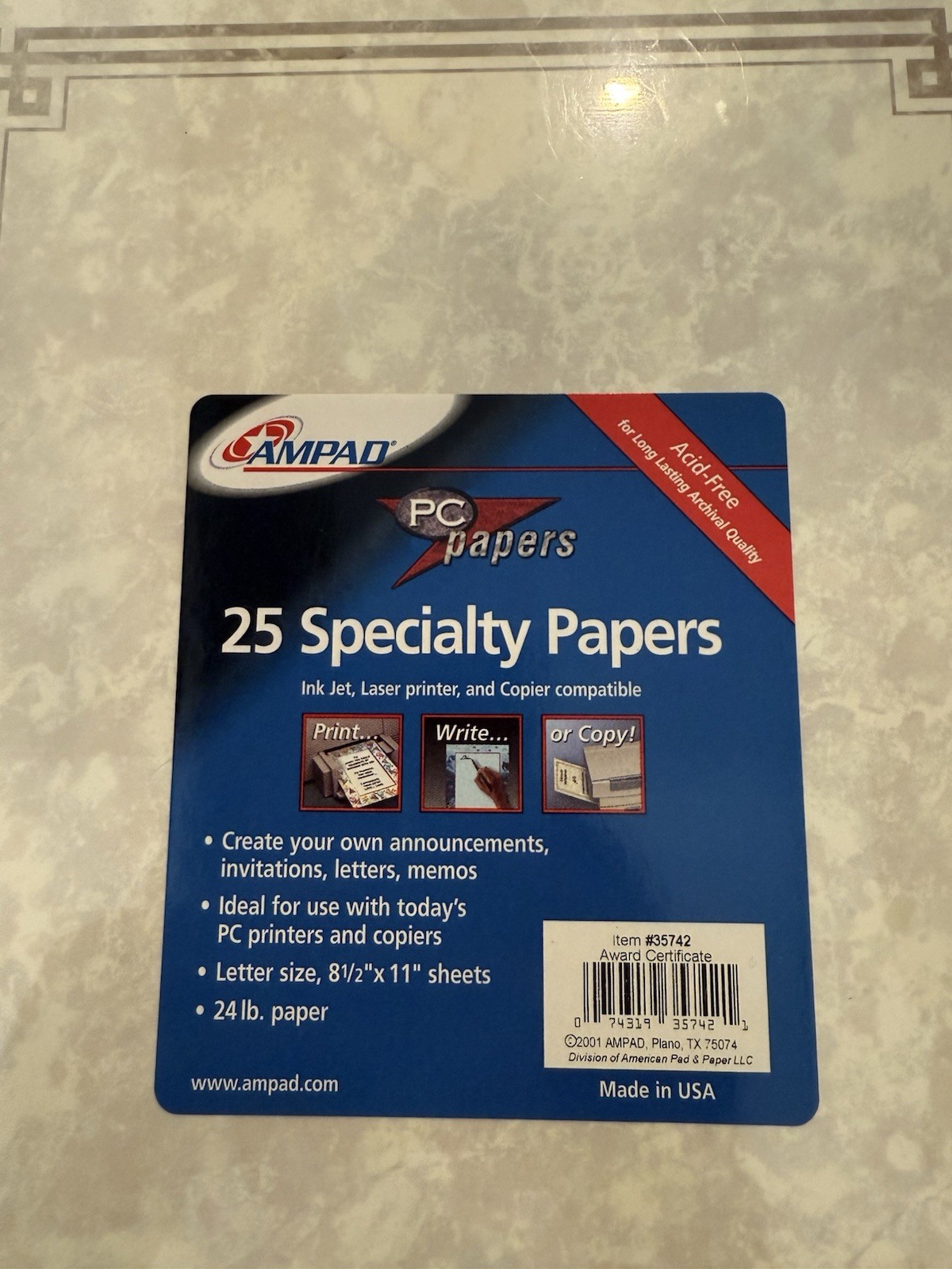 Specialty Paper – 25 Sheets