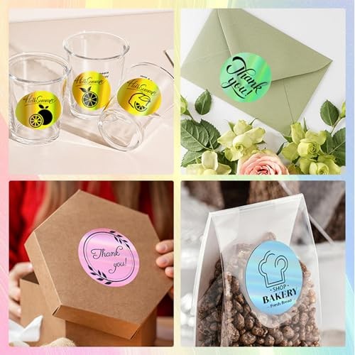 M110 Thermal Labels 2 Inch Circle Holographic Sticker Printer Labels | 5