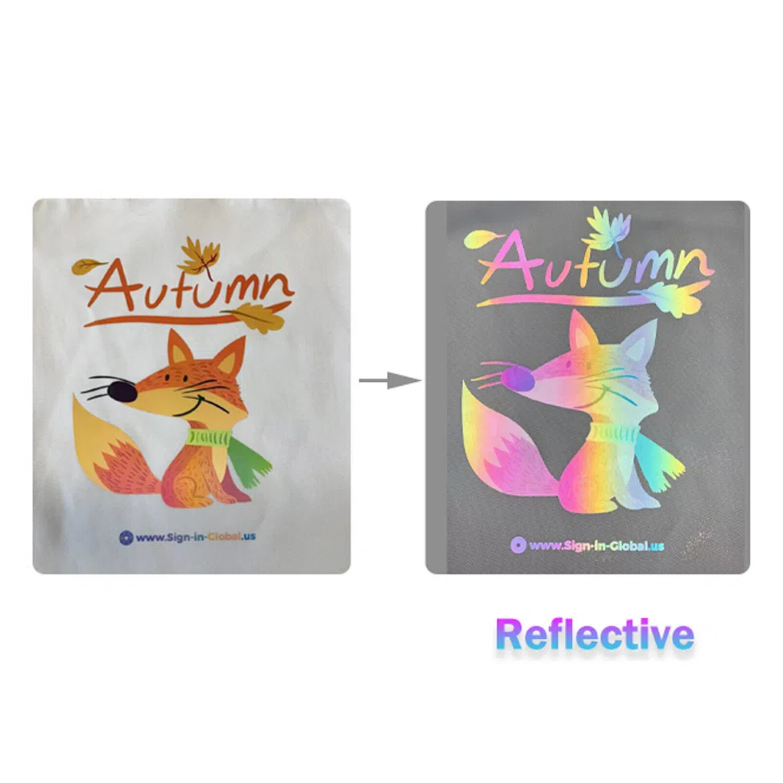 Wholesale 13in Reflective Colorful DTF Film Roll,Cold Peel