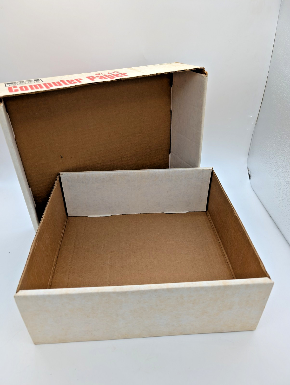 BOX ONLY – Vintage Tandy Computer Paper 9.5×11 1000 Sheets Radio Shack 26-134