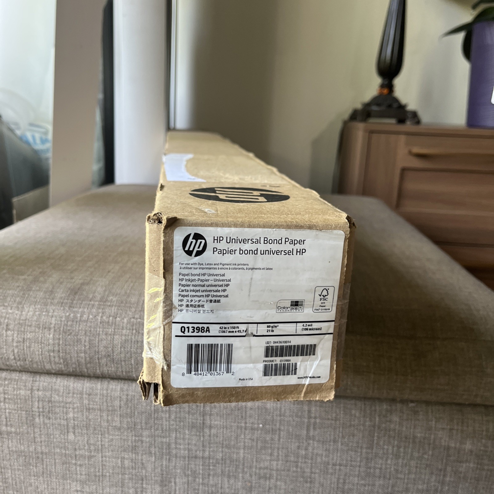 HP Q1398A / Universal Bond Paper (42 in x 150 ft) – 4.2 mil / Color Pro