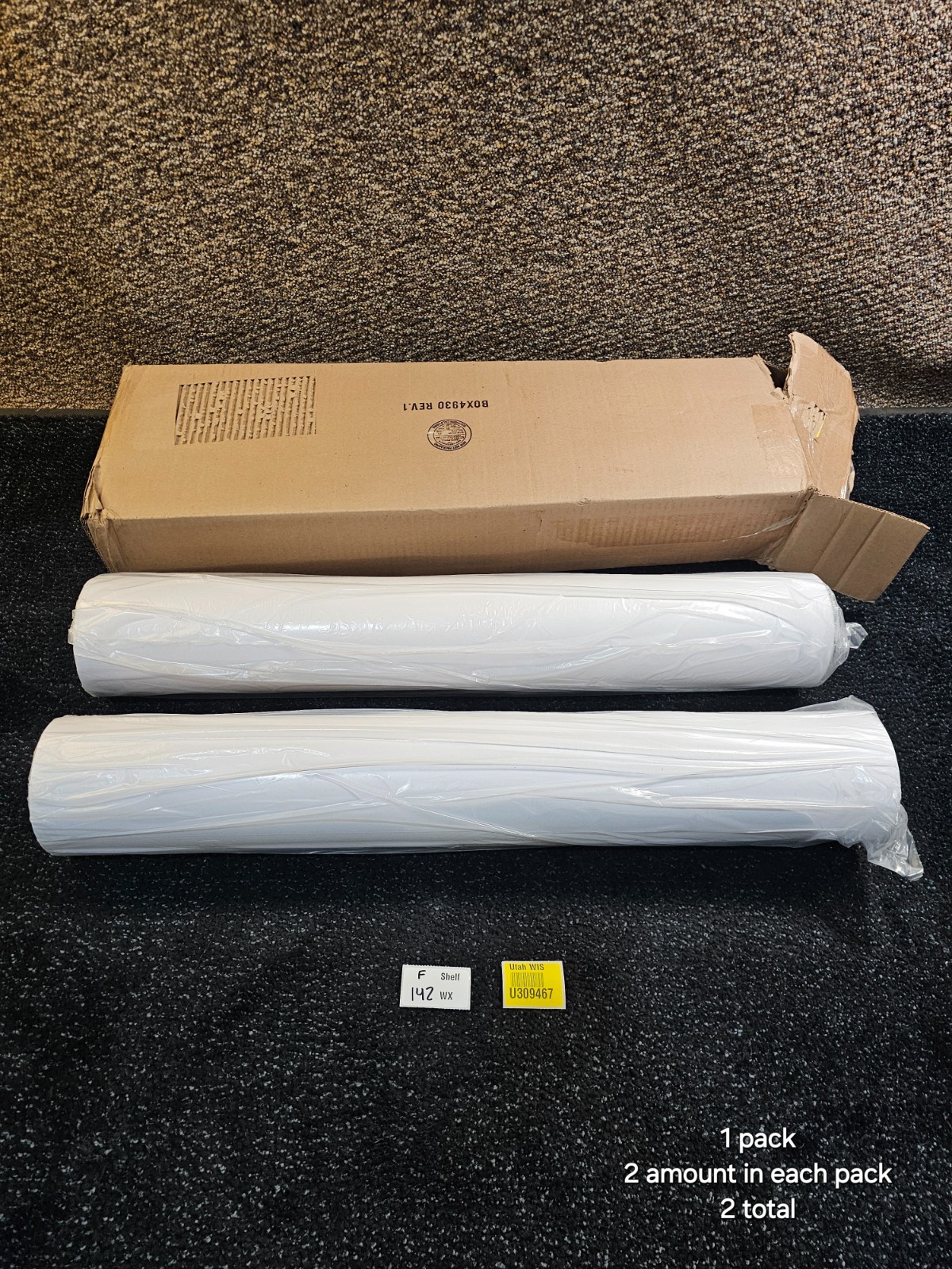 (QTY 2 ) Dietzgen 30″ x 300′ 730 2” Core 20LB Inkjet Bond Paper 730300U