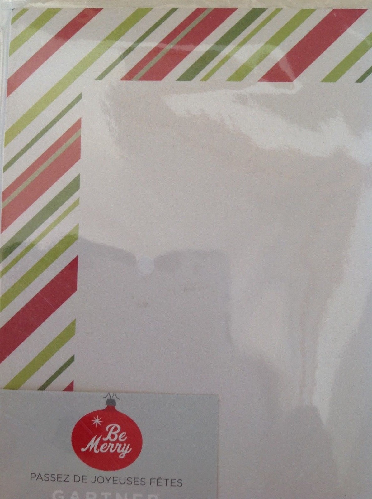 Gartner Computer Print Paper 25 Sheets Christmas Peppermint Border 8.5×11