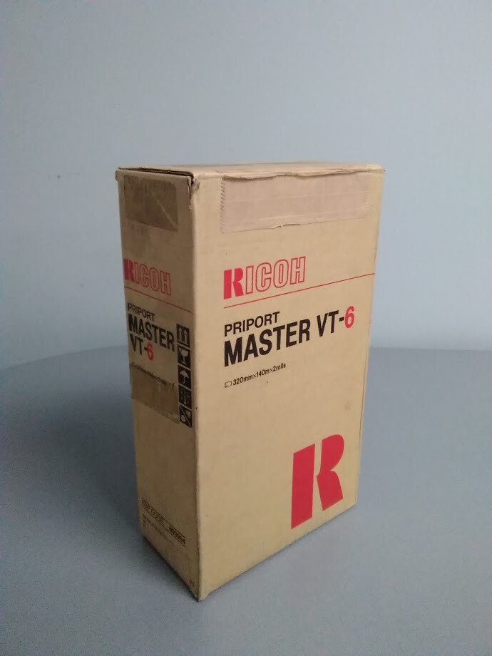 Ricoh 893994 Master Rolls (Ricoh VT-6 Masters) A3 size. 320mm x 140mx2 rolls