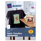 NIP Avery 3279 8 1/2 x 11 Dark Fabric Transfers – 5 Unprinted Sheets