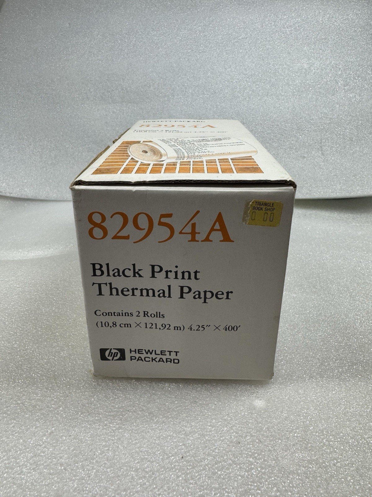Vintage HP 82954A Black Print Thermal Paper (Two Rolls)