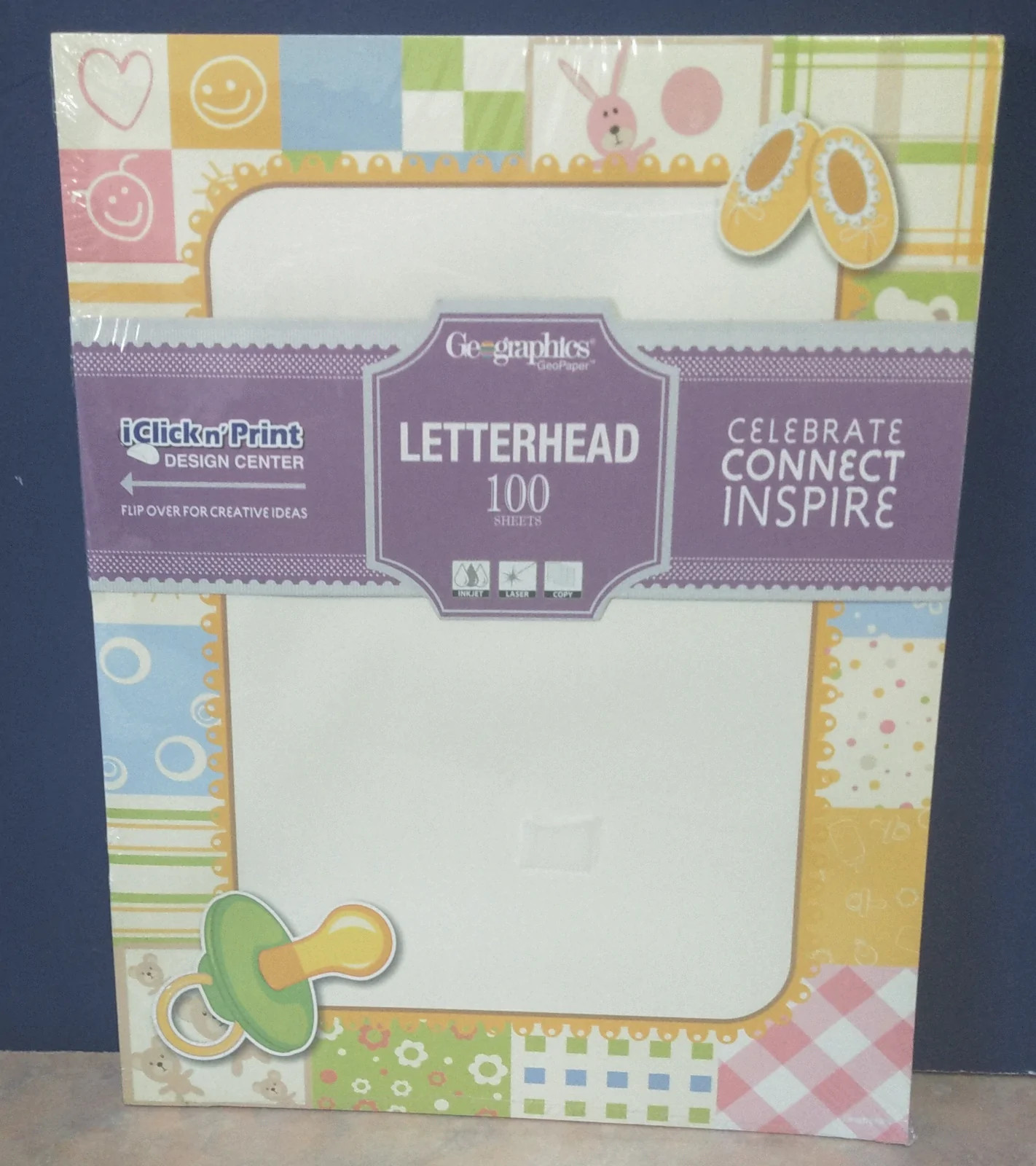 Geographics ” Baby Quilt ” Click n’ Print Letterhead 100 Sheets