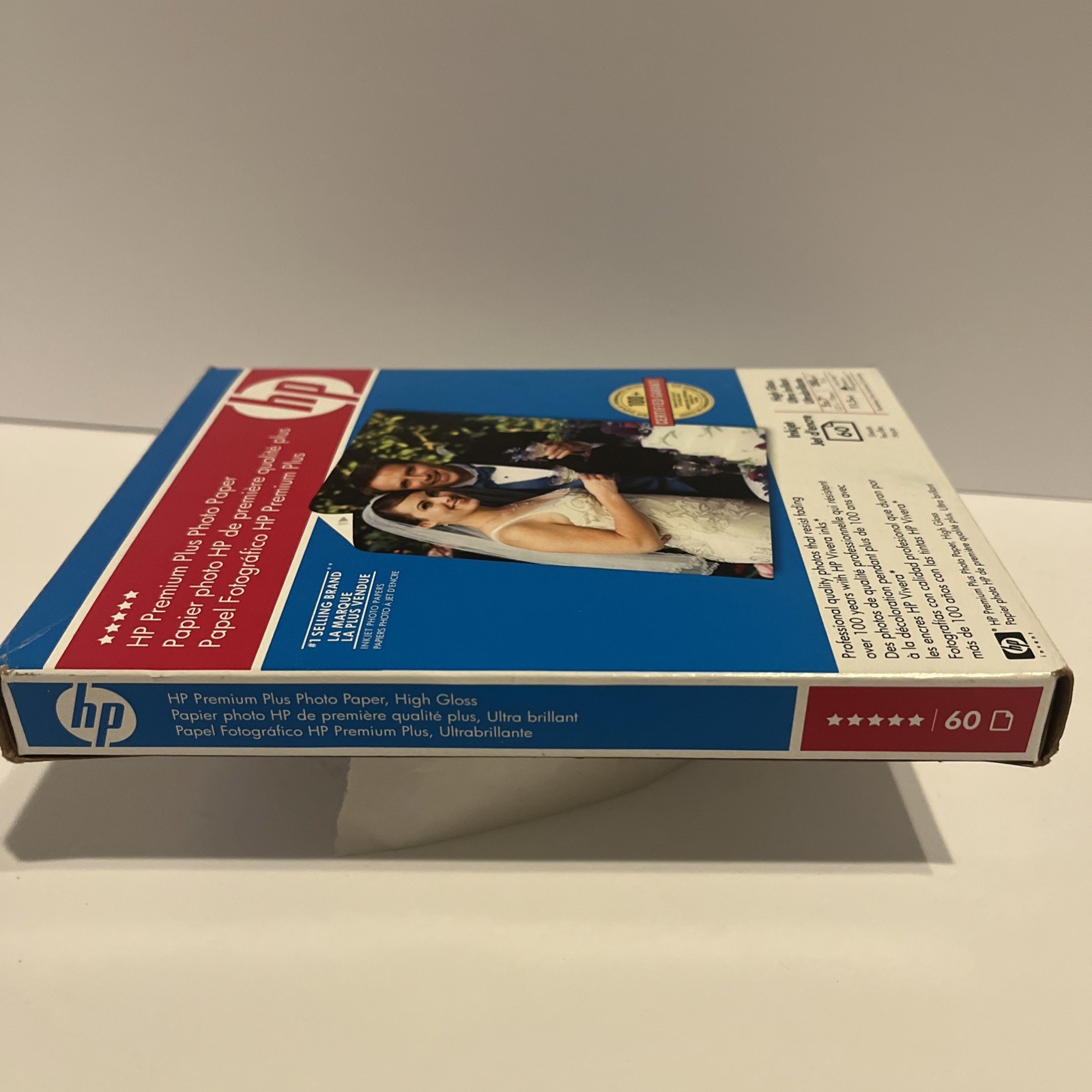 NEW HP Premium Plus Photo Paper High Gloss 5×7” 60 Sheets – 280 g/m² – Inkjet