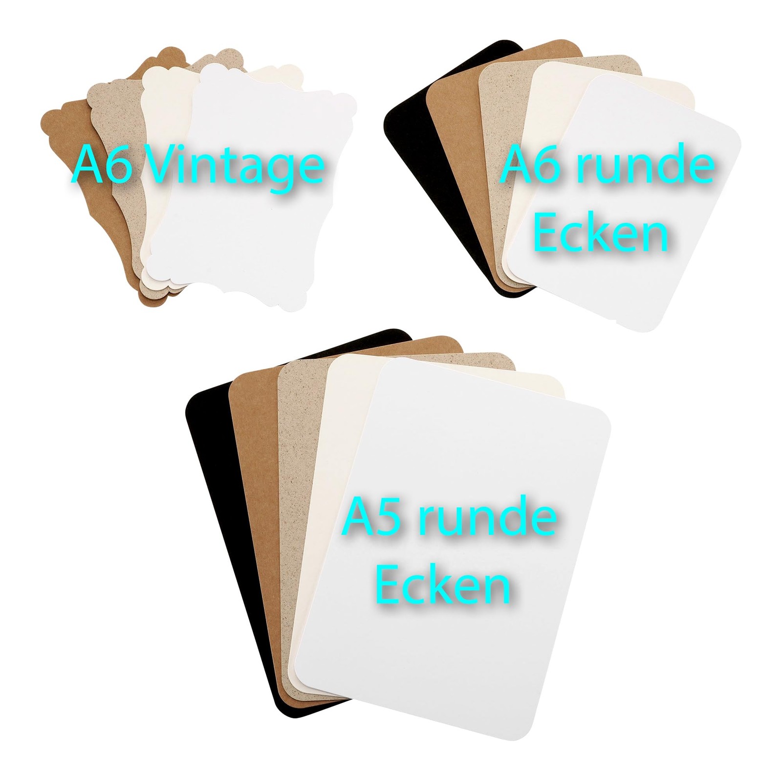 A6 Vintage Card Lot Blank for Crafts and DIY Design 300gsm Kra…