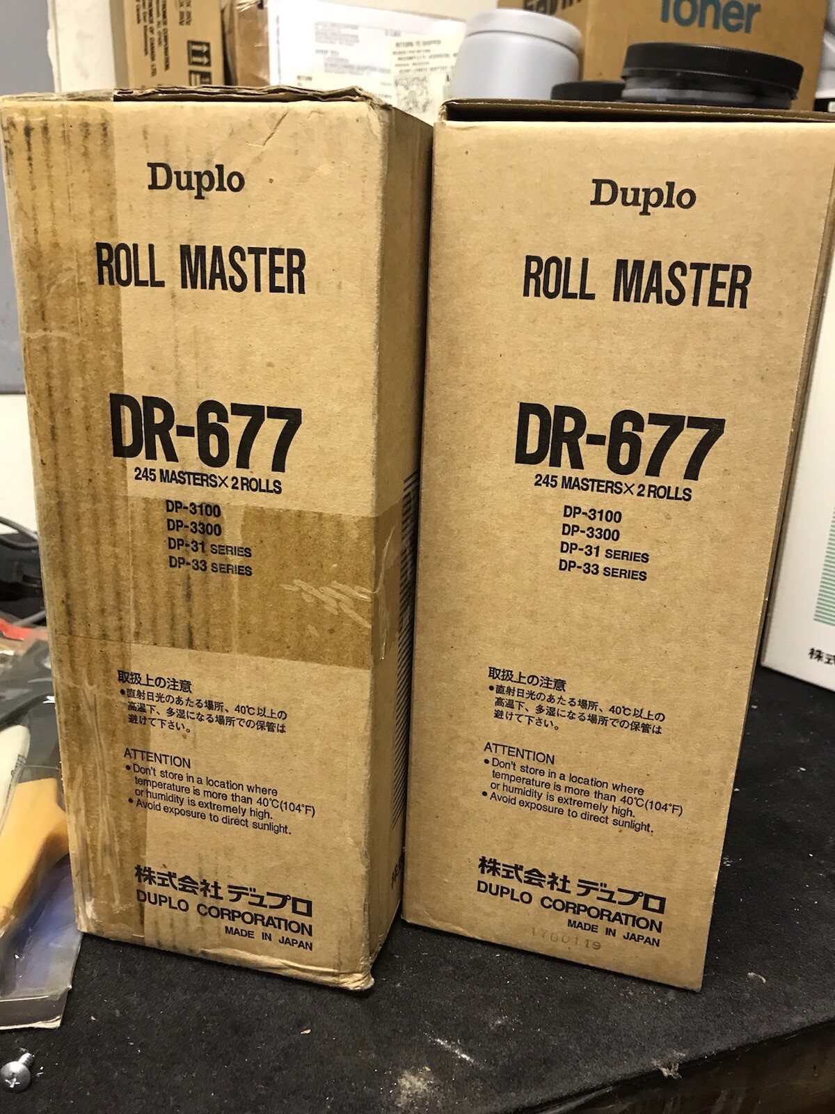 Duplo Roll Master DR-677 Genuine OEM 245 Mastersx2Rolls per box DP3100 DP3300
