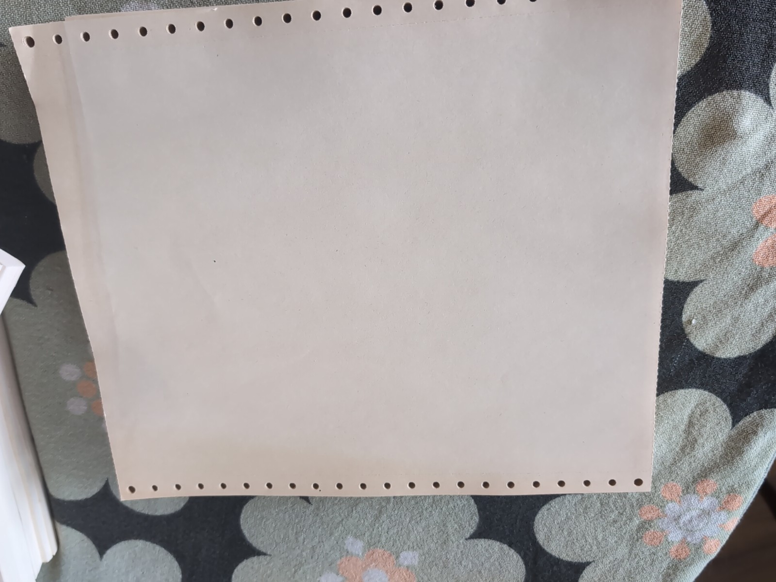 Continuous Dot Matrix Tractor Feed Printer Computer Paper 9.5″×11″ & RARE