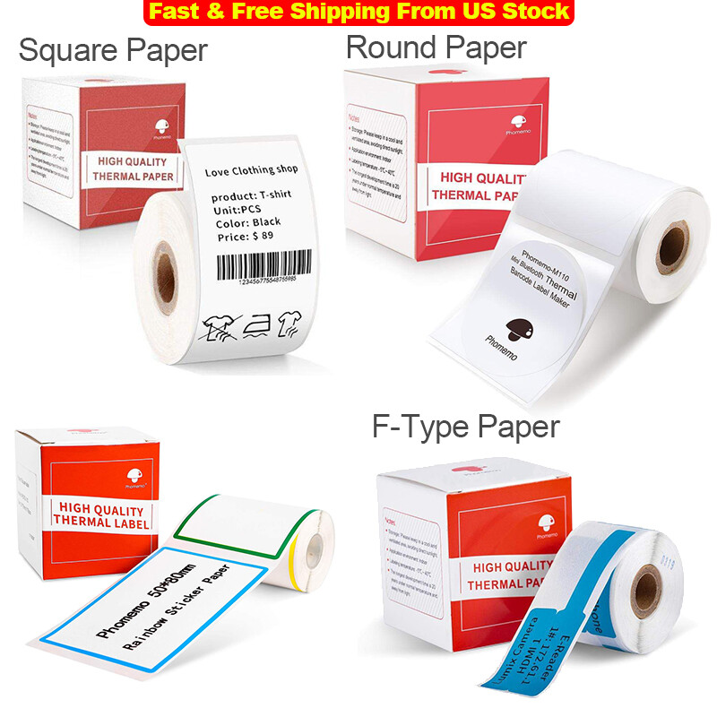 Thermal Sticker Paper Self-Adhesive Label for Phomemo M110 M120 M220 Printer