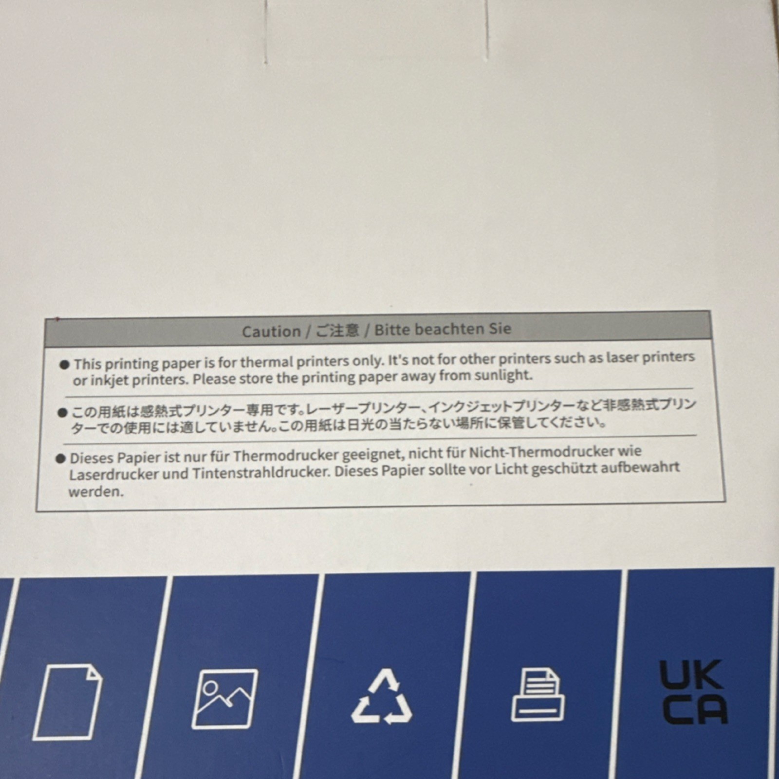 Thermal Printer Paper Letter Size 8.5×11 in White 200 Sheets Q22-ZD2-RMSG10-LTR…