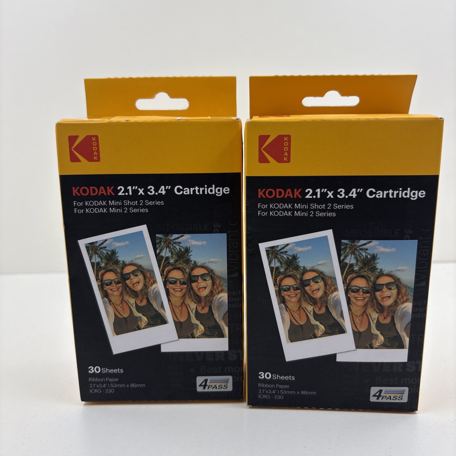 2 pack Kodak Instant Print 2.1″x 3.4″ Cartridge 60 Sheets Total
